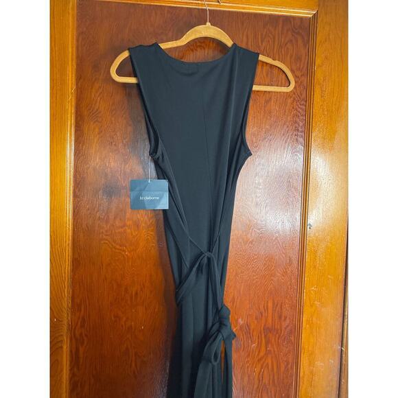 VINTAGE Black NWT Classic Liz Claiborne Maxi Dress Medium - Picture 6 of 9